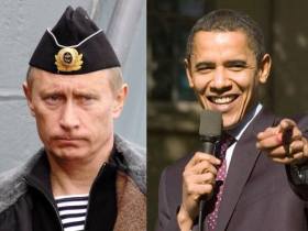 Обама и Путин. Коллаж Каспарова.Ru.